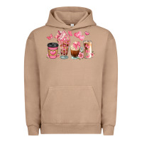 Pigment Burro floral coffee cups Urban Hoodie - JahusDesignShop