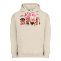 Pigment French Oak floral coffee cups Urban Hoodie - JahusDesignShop