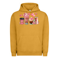 Pigment Peanut Butter floral coffee cups Urban Hoodie - JahusDesignShop