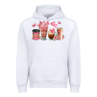 White floral coffee cups Urban Hoodie - JahusDesignShop