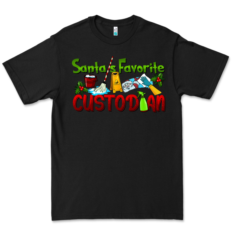 Santa's Favorite Custodian Premium Tee by LillyAllenDesigns | Teevron