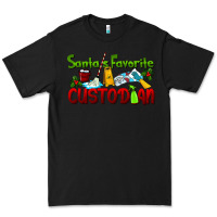 Black Santa's Favorite Custodian Premium Tee - LillyAllenDesigns