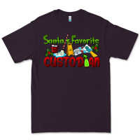 Plum Santa's Favorite Custodian Premium Tee - LillyAllenDesigns