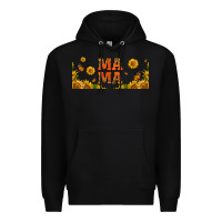 Black sunflowers and butterflies mama 16oz libbey cup Premium Hoodie - HRA Design Shop