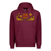 Burgundy sunflowers and butterflies mama 16oz libbey cup Premium Hoodie - HRA Design Shop