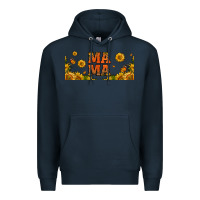 Navy sunflowers and butterflies mama 16oz libbey cup Premium Hoodie - HRA Design Shop