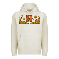 Oatmeal Heather sunflowers and butterflies mama 16oz libbey cup Premium Hoodie - HRA Design Shop