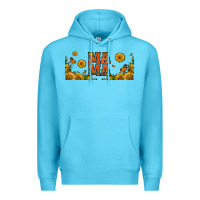 Ocean Blue sunflowers and butterflies mama 16oz libbey cup Premium Hoodie - HRA Design Shop
