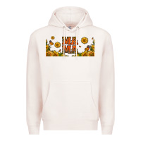 Pale Pink sunflowers and butterflies mama 16oz libbey cup Premium Hoodie - HRA Design Shop