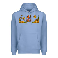 Colony Blue sunflowers and butterflies mama 16oz libbey cup Premium Hoodie - HRA Design Shop