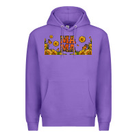 Purple sunflowers and butterflies mama 16oz libbey cup Premium Hoodie - HRA Design Shop