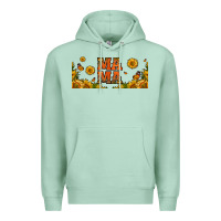 Sunflowers And Butterflies Mama 16oz Libbey Cup Premium Hoodie | Teevron
