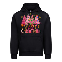 Black pink christmas trees Urban Hoodie - AdoDesignShop