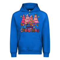 Cobalt pink christmas trees Urban Hoodie - AdoDesignShop
