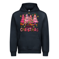 Navy pink christmas trees Urban Hoodie - AdoDesignShop