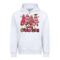 White pink christmas trees Urban Hoodie - AdoDesignShop