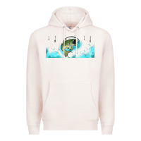 Pale Pink jumping bass fishing 16oz libbey cup Premium Hoodie - HRA Design Shop
