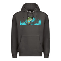 Smoke jumping bass fishing 16oz libbey cup Premium Hoodie - HRA Design Shop