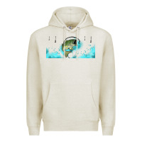 Oatmeal Heather jumping bass fishing 16oz libbey cup Premium Hoodie - HRA Design Shop