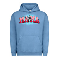 Pigment Pebble Blue mama lightning bolt Urban Hoodie - JahusDesignShop
