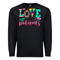 Black love my patients nurse Premium Sweatshirt - RanaPortraitStore