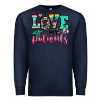 Navy love my patients nurse Premium Sweatshirt - RanaPortraitStore