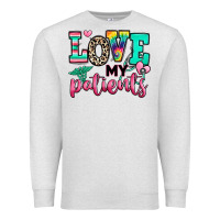 Oatmeal Heather love my patients nurse Premium Sweatshirt - RanaPortraitStore