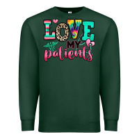 Sports Green love my patients nurse Premium Sweatshirt - RanaPortraitStore