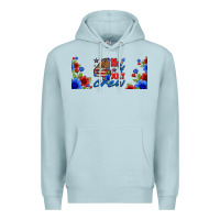 Blue Mist floral 4th of july crew 16oz libbey cup Premium Hoodie - HRA Design Shop