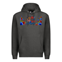 Charcoal Heather floral 4th of july crew 16oz libbey cup Premium Hoodie - HRA Design Shop