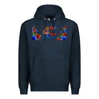 Navy floral 4th of july crew 16oz libbey cup Premium Hoodie - HRA Design Shop