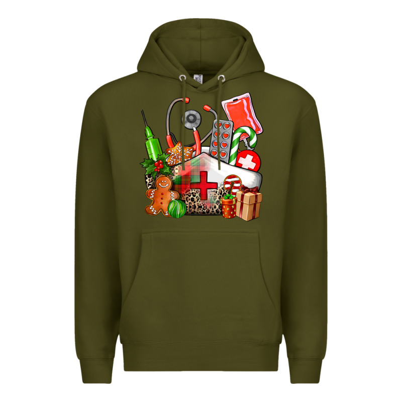 Nurse  And Christmas Premium Hoodie by AdoDesignShop | Teevron