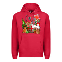 Cardinal nurse  and christmas Premium Hoodie - AdoDesignShop