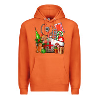 Carrot nurse  and christmas Premium Hoodie - AdoDesignShop