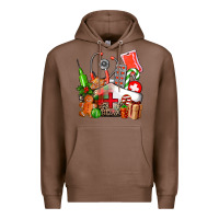 Chestnut nurse  and christmas Premium Hoodie - AdoDesignShop