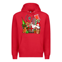 Red nurse  and christmas Premium Hoodie - AdoDesignShop