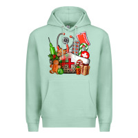 Seafoam nurse  and christmas Premium Hoodie - AdoDesignShop