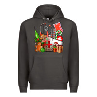 Smoke nurse  and christmas Premium Hoodie - AdoDesignShop