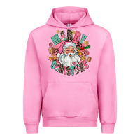 Fuchsia Pink merry christmas santa Urban Hoodie - AdoDesignShop