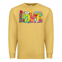 Antique Gold love nurse summer Premium Sweatshirt - RanaPortraitStore