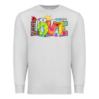 Dove Grey love nurse summer Premium Sweatshirt - RanaPortraitStore