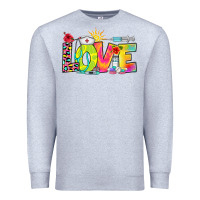 Heather Grey love nurse summer Premium Sweatshirt - RanaPortraitStore