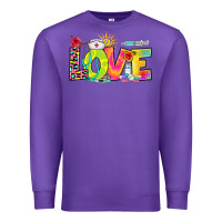 Purple love nurse summer Premium Sweatshirt - RanaPortraitStore