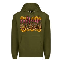 Army Green caffeine queen Premium Hoodie - HRA Design Shop