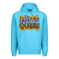 Ocean Blue caffeine queen Premium Hoodie - HRA Design Shop