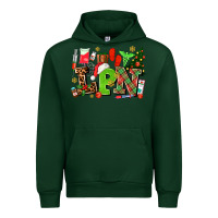Forest Green lpn christmas nurse with Urban Hoodie - AdoDesignShop