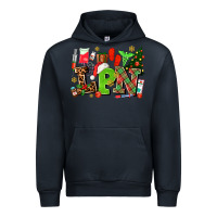 Navy lpn christmas nurse with Urban Hoodie - AdoDesignShop