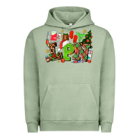 Pigment Oil Green lpn christmas nurse with Urban Hoodie - AdoDesignShop