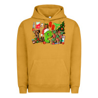 Pigment Peanut Butter lpn christmas nurse with Urban Hoodie - AdoDesignShop