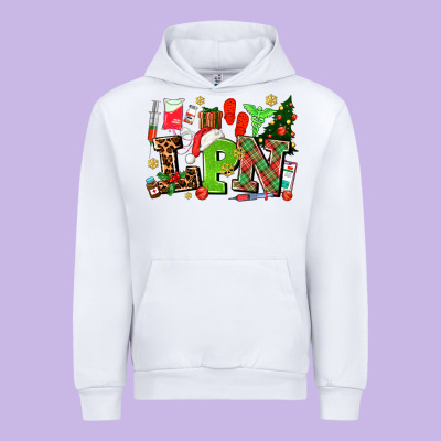 Lpn Christmas Nurse With Urban Hoodie Designed By Adodesignshop